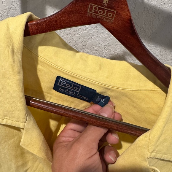Vintage Polo by Ralph Lauren Shirt in Sunny Yellow - Picture 3 of 3
